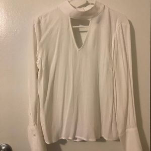 H&M Divided | High V-Neck Open Back Blouse